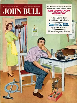 John Bull 1958 1950s UK repairing mending hoovers vacuum cleaning housewife diy