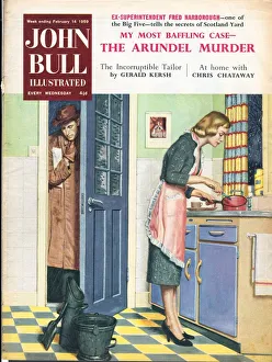 John Bull 1959 1950s UK cooking housewife housewives kitchens woman women in kitchen John Bull 1959 1950s UK cooking housewife housewives kitchens woman women in kitchen