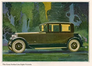 Nineteen Twenties Prints: Jordan Line Eight Victoria Car 1925 1920s USA cc cars