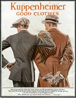 1910s Collection: Kuppenheimer 1910 1910s USA Leyendecker mens suits