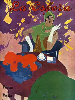 La Esfera 1927 1920s Spain magazines woman cc cafes restaurants coffee