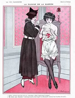 Images Dated 23rd April 2007: La Vie Parisienne 1910s France glamour erotica underwear affairs valentines reading