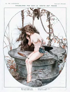 Images Dated 2007: La Vie Parisienne 1910s France glamour erotica mirrors by C Herouard nudes nudity naked