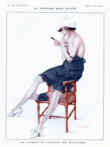Images Dated 2007: La Vie Parisienne 1910s France glamour erotica underwear make-up womens makeup