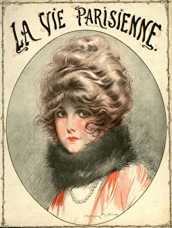La Vie Parisienne 1910s France Maurice Milliere illustrations magazines womens portraits