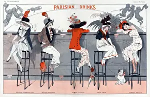 La Vie Parisienne 1912 1910s France R Prejelan illustrations women bars womens hats