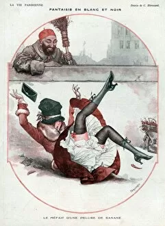 Images Dated 21st August 2009: La Vie Parisienne 1918 1910s France C Herouard illustrations erotica falling accidents