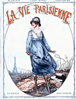 La Vie Parisienne 1918 1910s France glamour magazines Paris Eiffel Tower