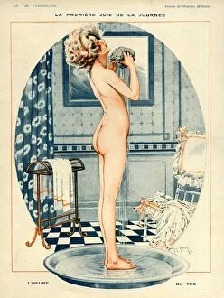 Images Dated 18th August 2009: La Vie Parisienne 1918 1910s France Maurice Milliere illustrations erotica nudes