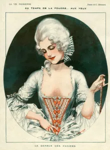 1910s Prints: La Vie Parisienne 1919 1910s France C Herouard illustrations erotica wigs