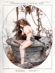 French Artwork Prints: La Vie Parisienne 1920 1920s France C Herouard illustrations erotica nudes nudity