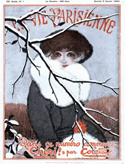 La Vie Parisienne 1920 1920s France glamour magazines winter fur portraits womens La Vie Parisienne 1920 1920s France glamour magazines winter fur portraits womens