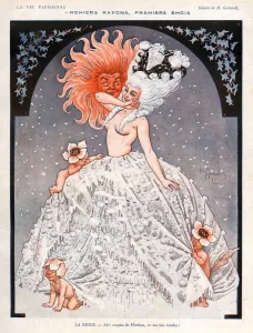 Nineteen Twenties Prints: La Vie Parisienne 1920 1920s France Henri Gerbault Illustrations naked nudity nudes