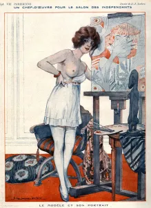 1920s Prints: La Vie Parisienne 1920 1920s France Julien Jacques Leclerc Illustrations erotica