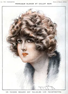 La Vie Parisienne 1920 1920s France Maurice Milliere illustrations womens portraits