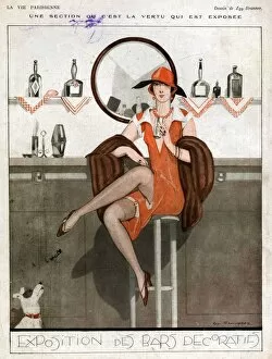 French Artwork Collection: la Vie Parisienne 1920s France bars alcohol cocktails glamour stockings