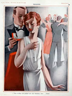 Dancers Prints: La Vie Parisienne 1920s France cc engagement proposals fiance rings art deco gifts