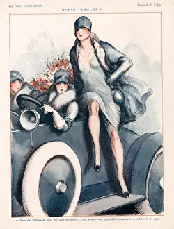La Vie Parisienne 1920s France cc women woman drivers cars