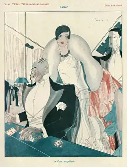 Sports Prints: La Vie Parisienne 1920s France gambling casinos young and old sugar daddy daddies
