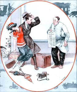1910s Prints: La Vie Parisienne 1920s France glamour hotels disasters bills holidays
