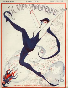French Artwork Prints: La Vie Parisienne 1922 1920s France Georges Leonnec magazines illustrations erotica