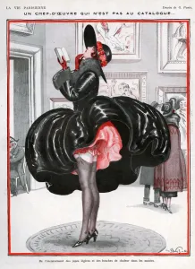 1920s Prints: La Vie Parisienne 1922 1920s France Georges Pavis illustrations erotica art museums