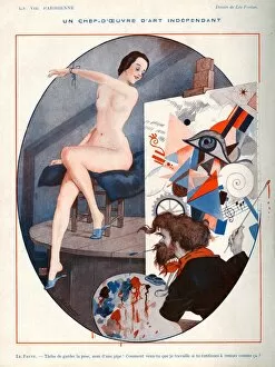 French Artwork Collection: La Vie Parisienne 1922 1920s France Leo Fontan illustrations artists paintings nudes