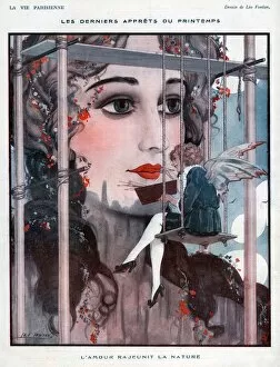 Images Dated 24th August 2009: La Vie Parisienne 1922 1920s France Leo Fontan illustrations make-up makeup make