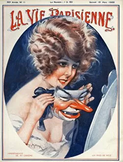 French Artwork Collection: La Vie Parisienne 1922 1920s France Maurice Milliere magazines illustrations womens