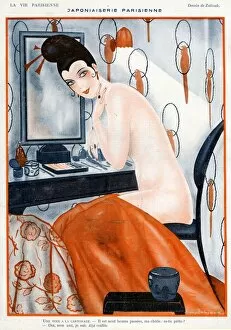 Images Dated 20th August 2009: La Vie Parisienne 1922 1920s France Zaliouk illustrations erotica dressing tables