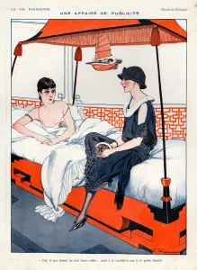 Nineteen Twenties Prints: La Vie Parisienne 1923 1920s France cc relaxing erotica