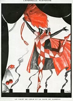 Images Dated 21st August 2009: La Vie Parisienne 1923 1920s France Georges Pavis illustrations erotica fans masquerade