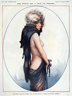 Images Dated 21st August 2009: La Vie Parisienne 1923 1920s France Maurice Milliere illustrations erotica fur
