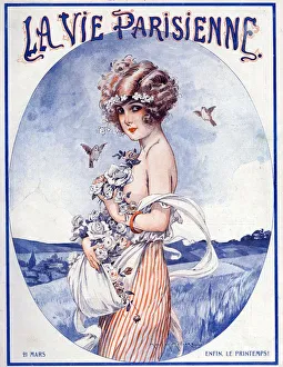 La Vie Parisienne 1923 1920s France Maurice Milliere illustrations magazines Spring