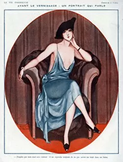 Images Dated 24th August 2009: La Vie Parisienne 1923 1920s France A Vallee illustrations womens hats dresses