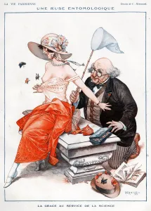 Nineteen Twenties Prints: La Vie Parisienne 1924 1920s France C Herouard illustrations erotica dirty old men