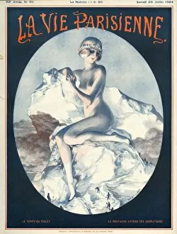 French Artwork Collection: La Vie Parisienne 1924 1920s France Cheri Herouard magazines mountains rock climbing