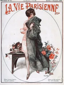 French Artwork Prints: La Vie Parisienne 1924 1920s France Cheri Herouard magazines illustrations womens