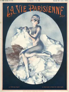 1920s Prints: La Vie Parisienne 1924 1920s France Cheri Herouard magazines mountains rock climbing