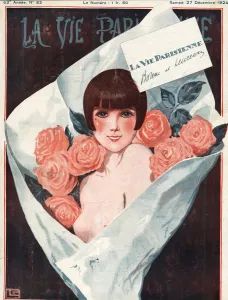 1920s Prints: La Vie Parisienne 1924 1920s France Georges Leonnec magazines illustrations erotica