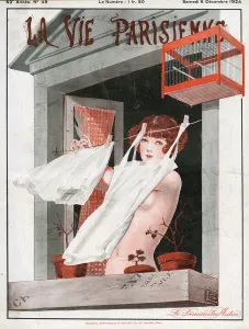 French Artwork Prints: La Vie Parisienne 1924 1920s France Georges Leonnec magazines illustrations erotica