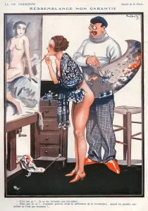 French Artwork Prints: La Vie Parisienne 1924 1920s France Georges Pavis illustrations erotica artists