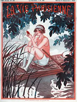 La Vie Parisienne 1924 1920s France Georges Pavis magazines mirrors make-up makeup