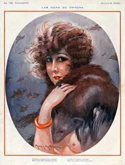 French Artwork Collection: La Vie Parisienne 1924 1920s France Maurice Milliere illustrations womens portraits