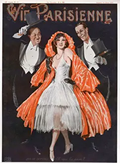 French Artwork Prints: La Vie Parisienne 1924 France cc magazines glamour evening-dress mens black ties