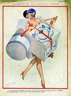 1920s Prints: La Vie Parisienne 1925 1920s France cc shopping hats womens