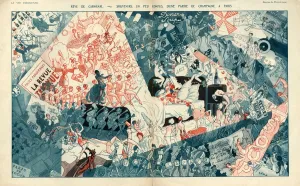 French Artwork Prints: La Vie Parisienne 1925 1920s France dreaming dreams erotica Carnivals illustrations