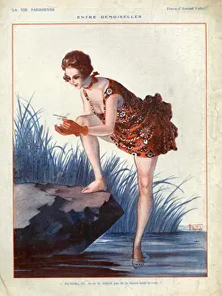 La Vie Parisienne 1926 1920s France cc dragonflys swimming paddleing