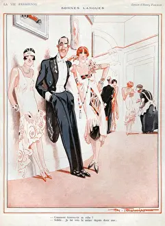 La Vie Parisienne 1926 1920s France cc party monacles art deco mens womens eveningwear