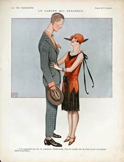 Images Dated 1st September 2008: La Vie Parisienne 1926 1920s France cc short tall couples little and large opposites